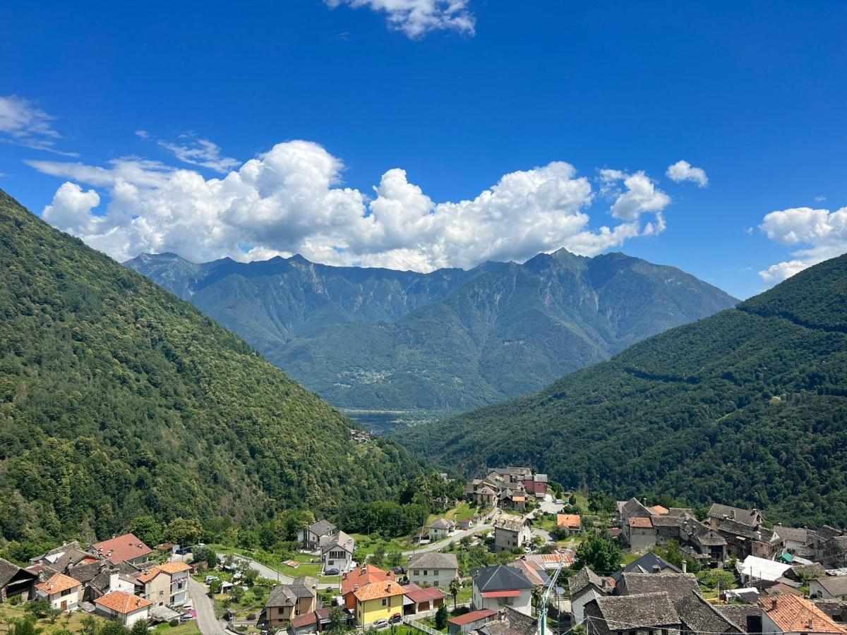 Casa Del Cios Calda E Intima Casetta Immersa Nel Verde Delle Montagne Alpe Basciumo Bagian luar foto